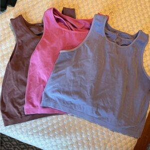 Set of 3–Sublime® Bamboo Hands-Free Pumping Longline Bra Top